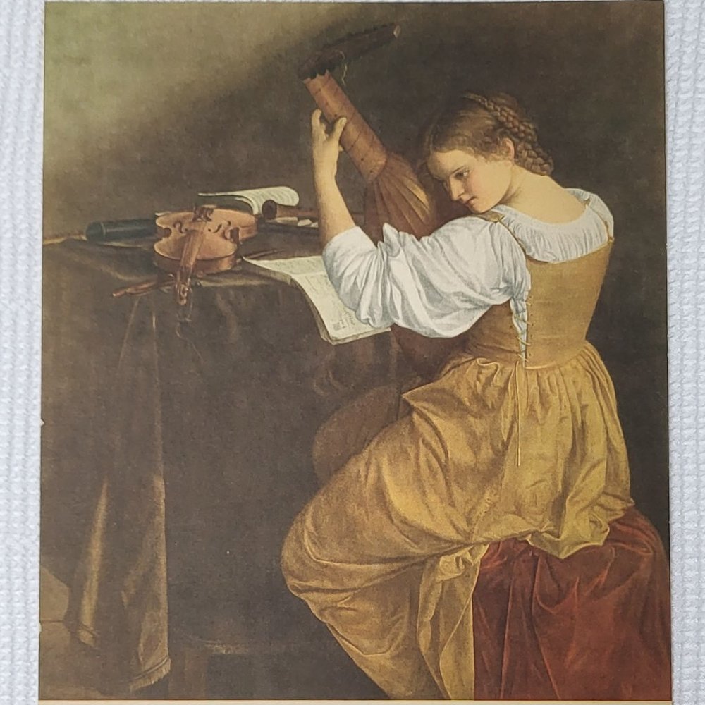 THE LUTE PLAYER by Michelangelo Merisi da CARAVAGGIO Treasures of Art Print